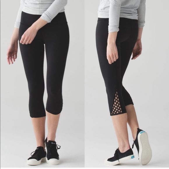 lululemon athletica Pants - Lululemon Black True Self Crop
